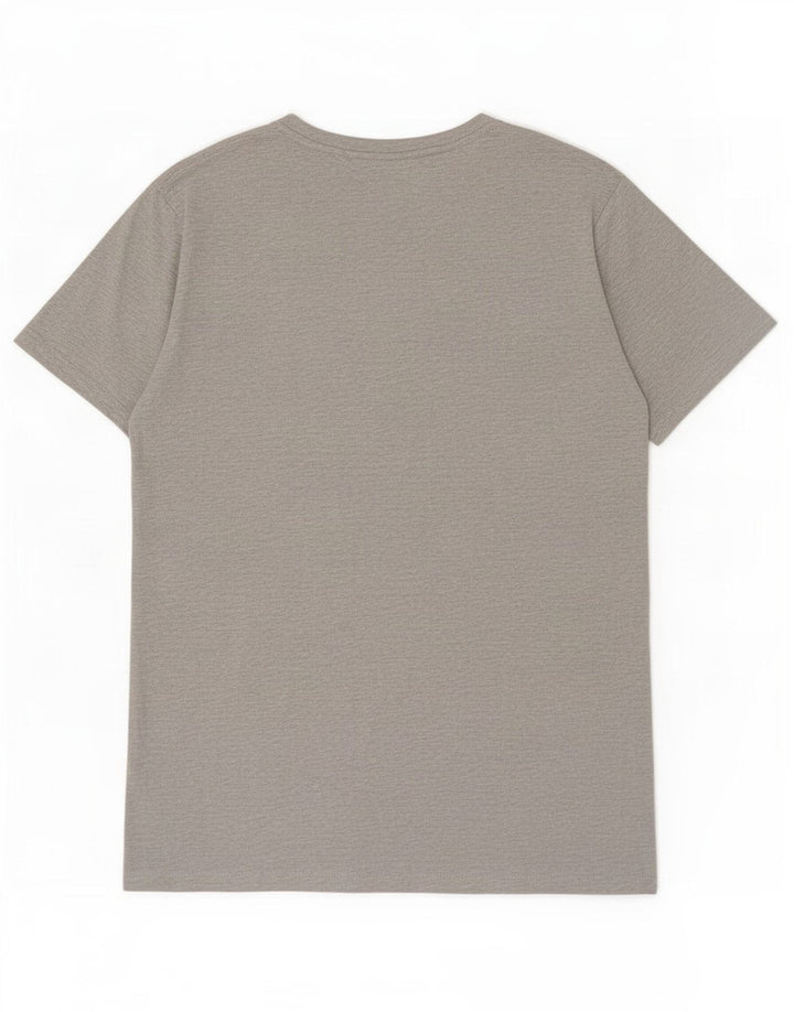 Tommy Hilfiger Herren-T-Shirt mit Grafik, mittelgrau meliert, Baumwolle