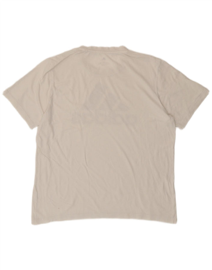 ADIDAS Mens Graphic T-Shirt Top Large White