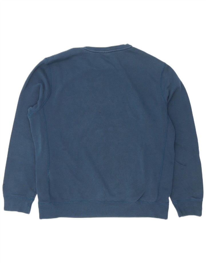 Puma Herren Grafik-Sweatshirt-Pullover, groß, blaue Baumwolle