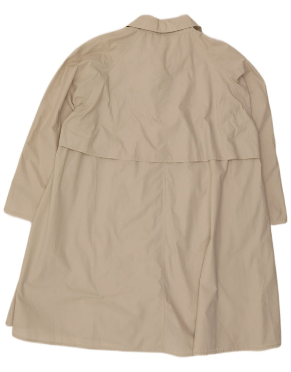 Andrea Mare Womens Loose Fit Trenchcoat UK 14 Medium Beige Polyester