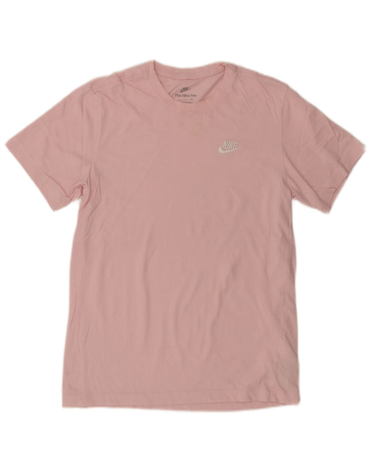 Nike Damen T-Shirt Top UK 10 Small Rosa Baumwolle