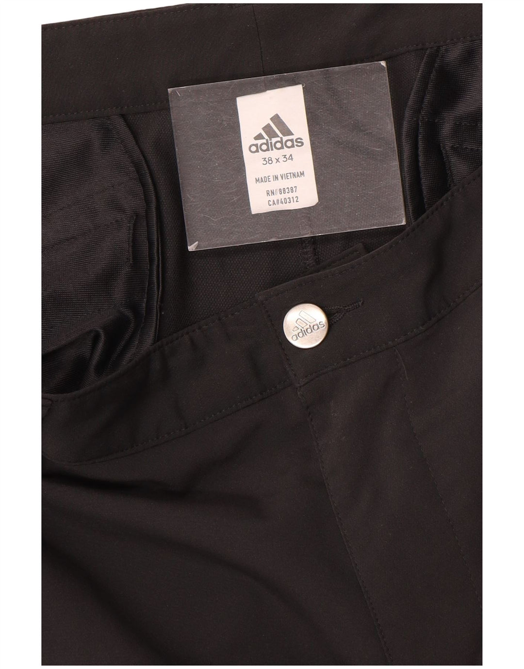 Adidas Herren Slim Chino Hose W38 L34 Schwarz