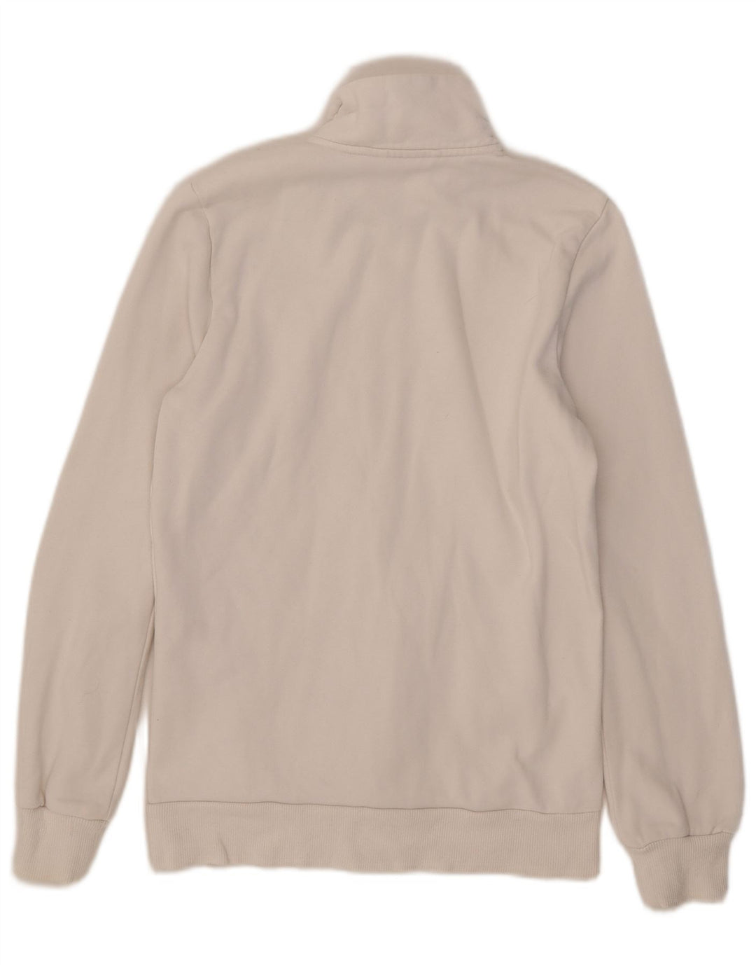 Puma Womens Graphic Trainingsanzug Top Jacke UK 12 Mittelweiße Baumwolle