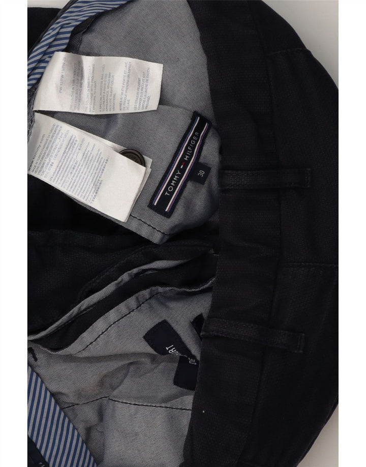 TOMMY HILFIGER Herren Chino-Shorts W30 Mittelmarineblaue Baumwolle