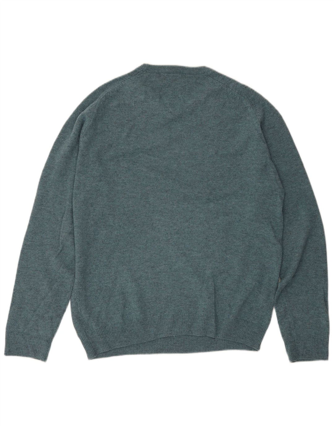 Marks & Spencer Herren-Pullover mit Rundhalsausschnitt, mittelblau meliert