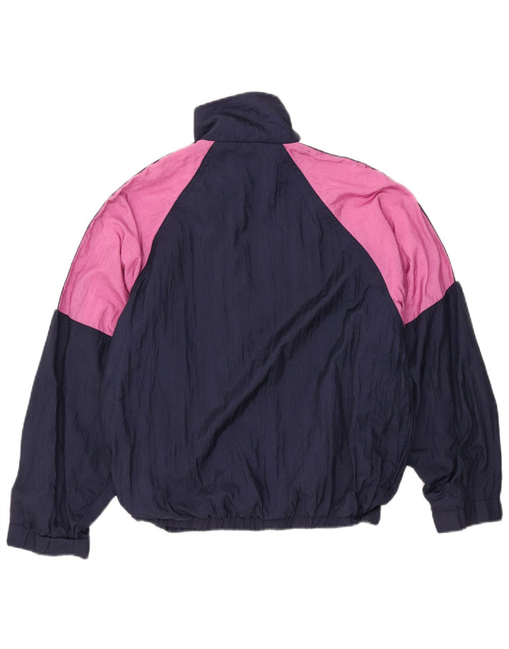 KAPPA Jungen-Trainingsanzugoberteil mit Grafik, 13–14 Jahre, Marineblau, Farbblock