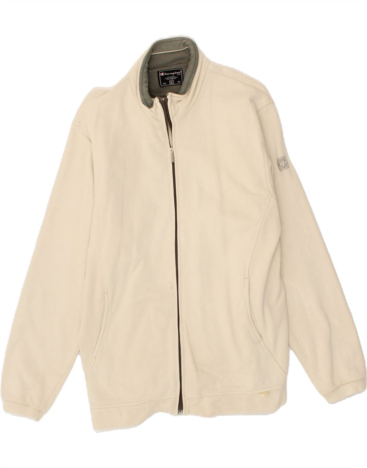 CHAMPION Womens Tracksuit Top Jacket UK 18 XL Beige Vintage Champion and Second-Hand Champion from Messina Hembry 