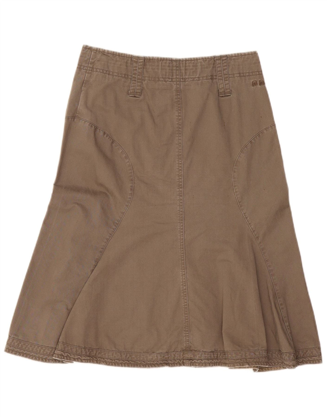 FAT FACE Damen A-Linienrock UK 8 Small W30 Khaki