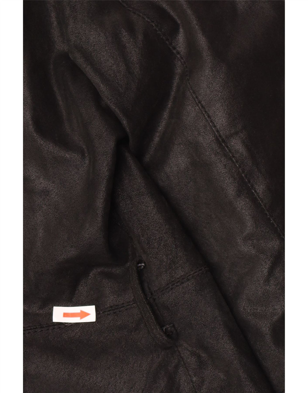 Vintage Damen Lederjacke IT 46 Großes schwarzes Leder