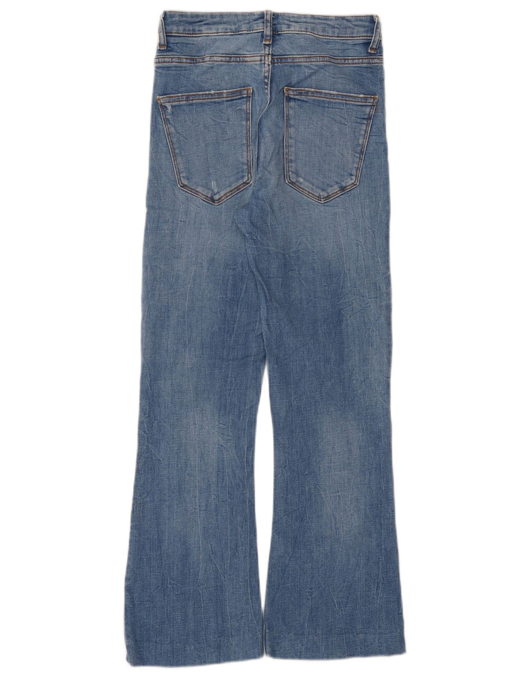 Zara Damen Bootcut Jeans EU 36 XS W26 L26 Blau