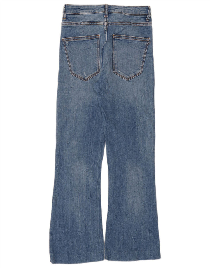 Zara Damen Bootcut Jeans EU 36 XS W26 L26 Blau