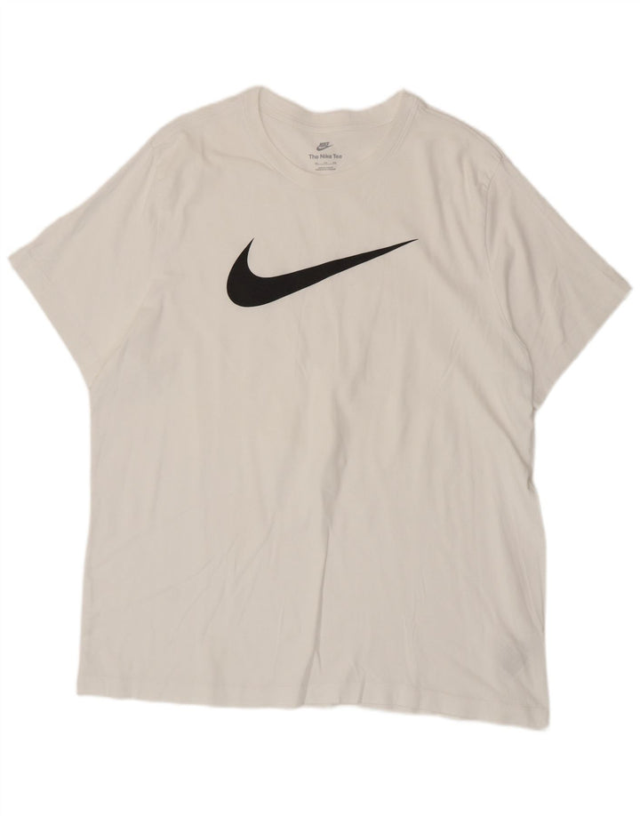 Nike Herren Grafik T-Shirt Top 2XL Weiße Baumwolle