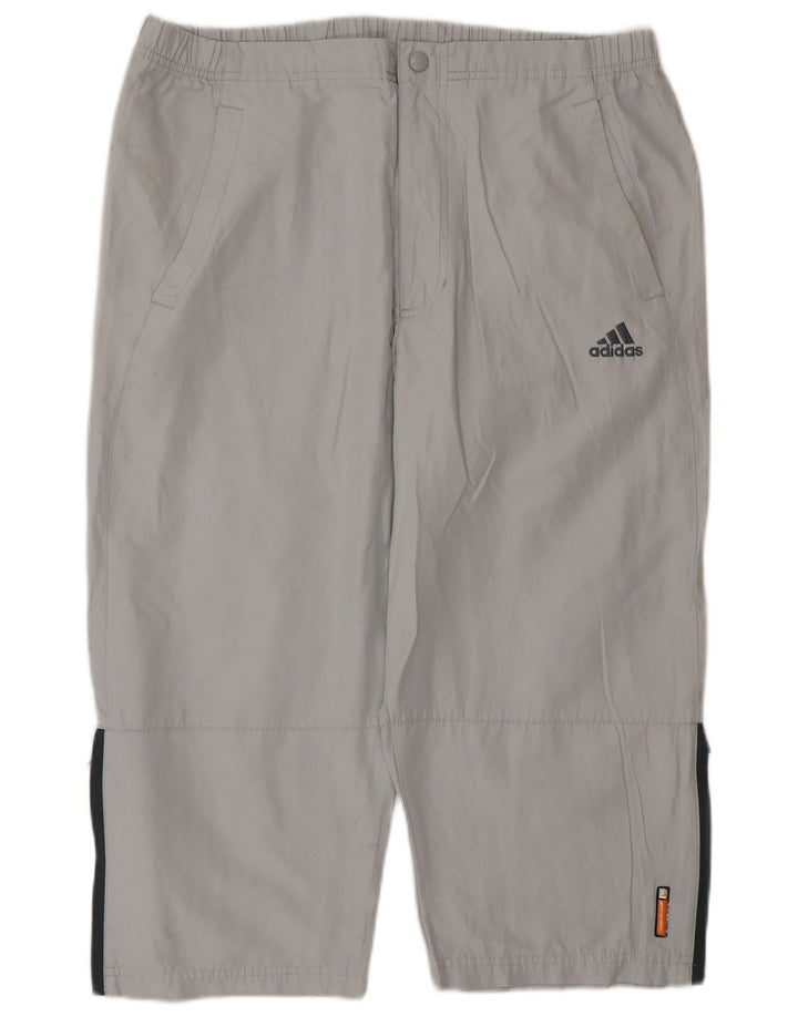 Adidas Herren Capri-Trainingshose, große graue Baumwolle
