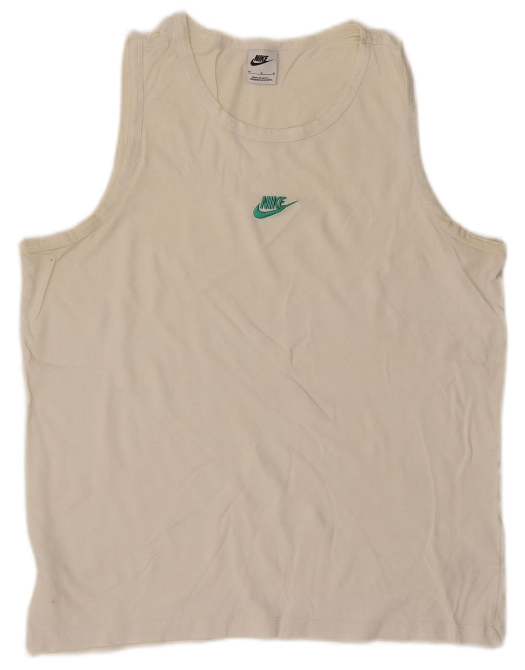 Nike Herren-Trägershirt, mittelweiße Baumwolle