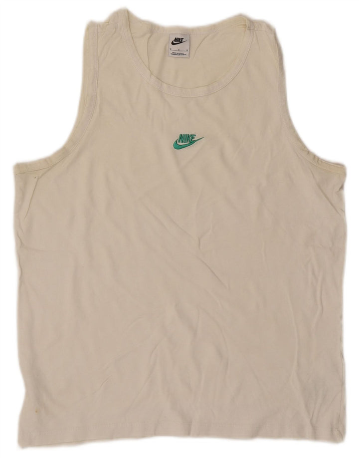 Nike Herren-Trägershirt, mittelweiße Baumwolle