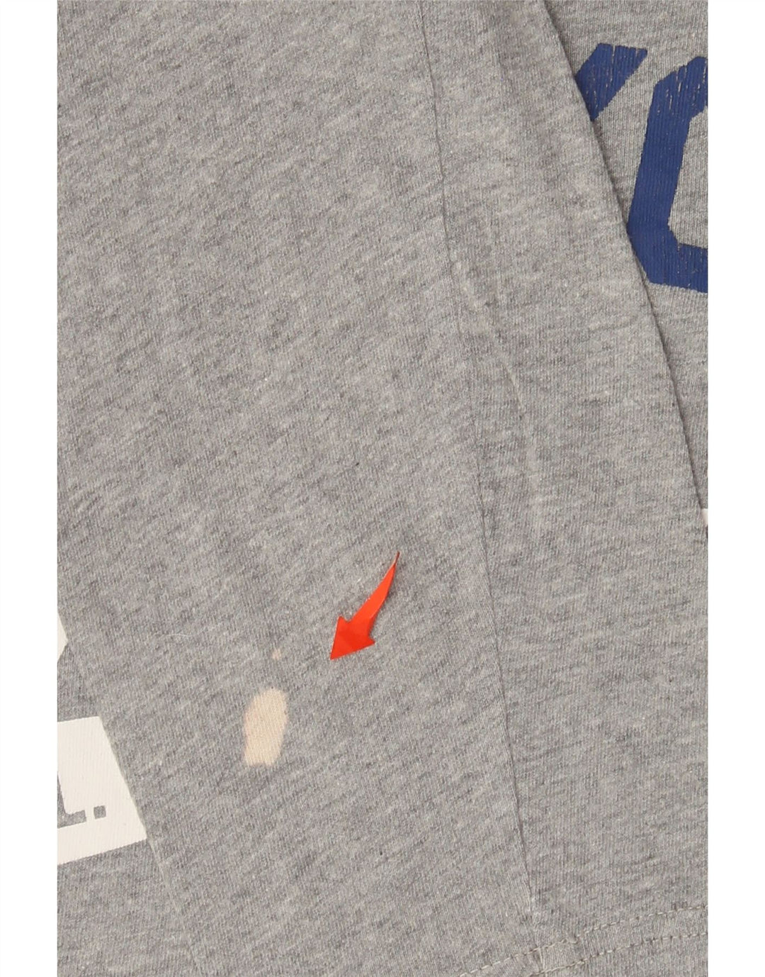 Champion Herren Grafik-Oberteil, langärmelig, mittelgrau gesprenkelte Baumwolle