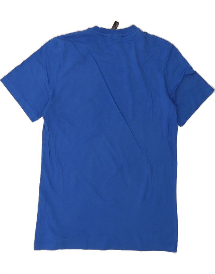ADIDAS Mens Graphic T-Shirt Top Medium Blue Cotton Vintage Adidas and Second-Hand Adidas from Messina Hembry 