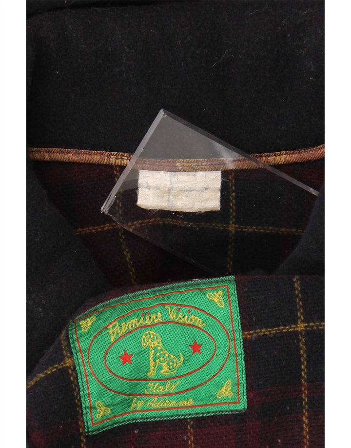 Vintage Herren Kapuzen-Dufflecoat UK 40 Large Marineblau