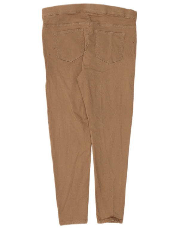 Marks & Spencer Damen Crop Casual Hose UK 14 Medium W30 L25 Beige