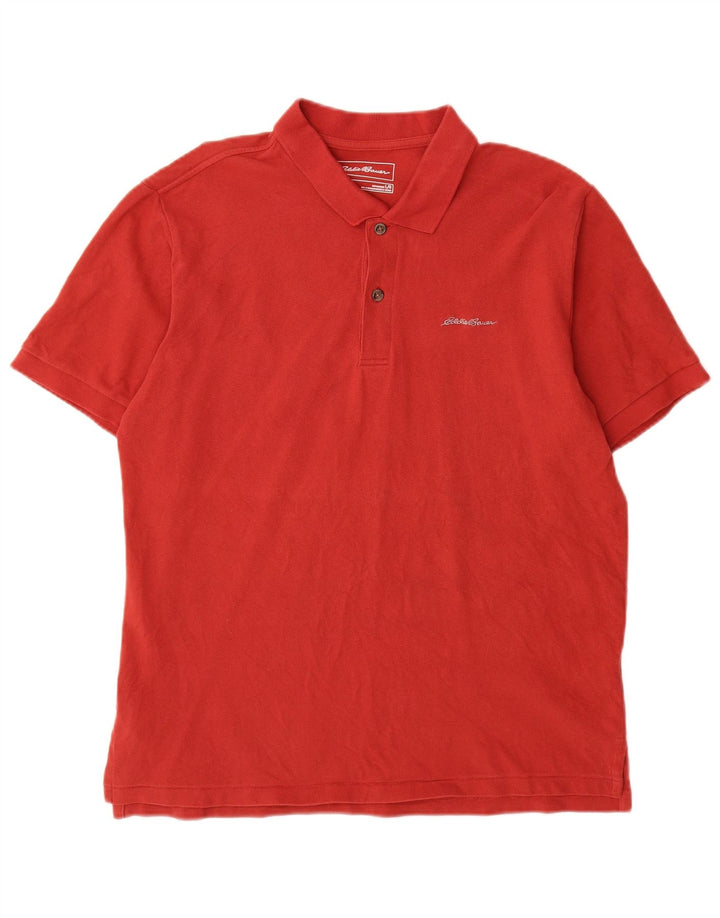 Eddie Bauer Herren-Poloshirt, große rote Baumwolle