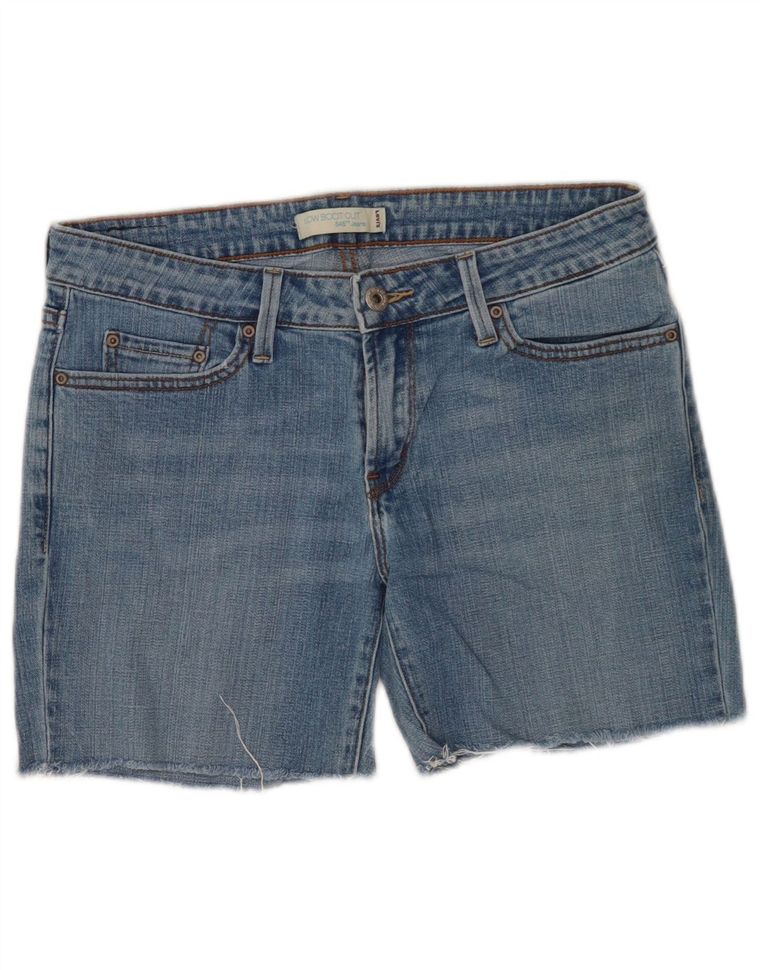 Levi's Damen 545 Denim Shorts US 8 Medium W30 Blaue Baumwolle