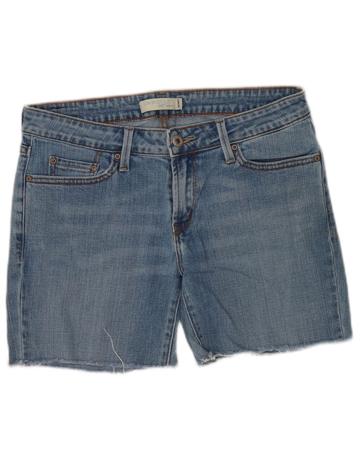 Levi's Damen 545 Denim Shorts US 8 Medium W30 Blaue Baumwolle
