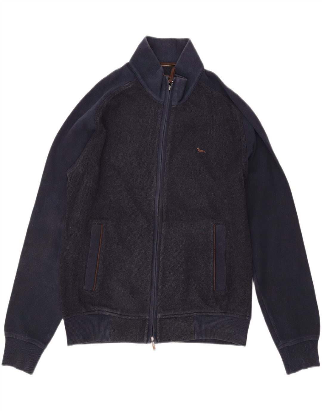 HARMONT & BLAINE Herren-Trainingsanzug-Oberteil, Jacke, XL, Marineblau, Colourblock-Baumwolle