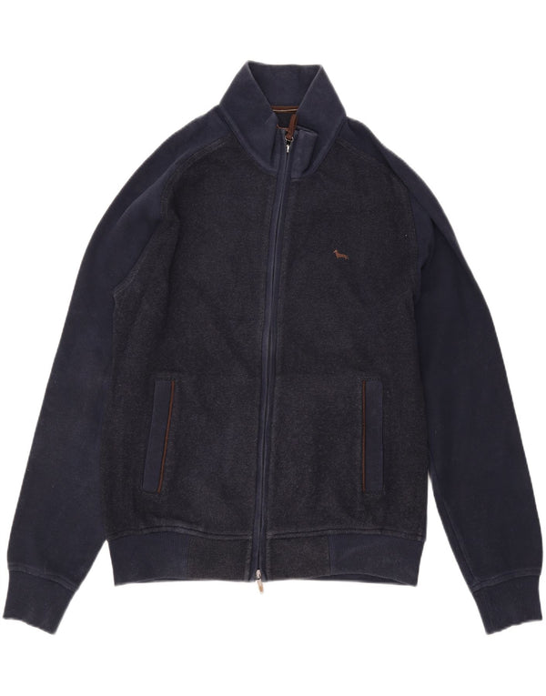 HARMONT & BLAINE Herren-Trainingsanzug-Oberteil, Jacke, XL, Marineblau, Colourblock-Baumwolle