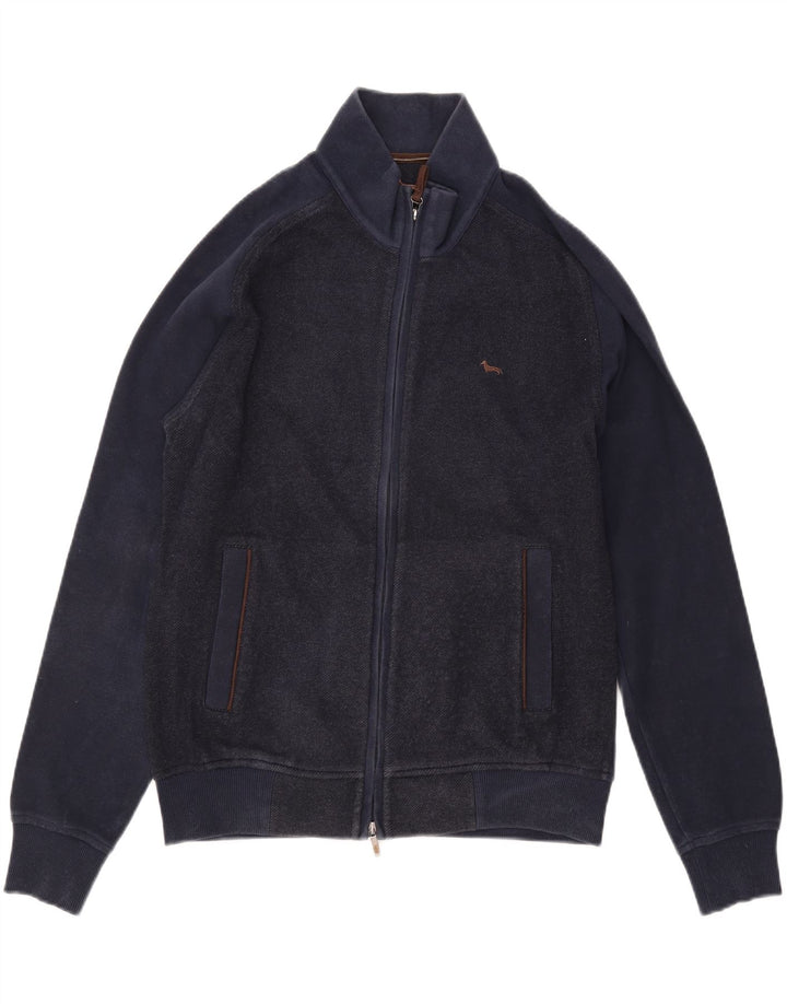 HARMONT & BLAINE Herren-Trainingsanzug-Oberteil, Jacke, XL, Marineblau, Colourblock-Baumwolle