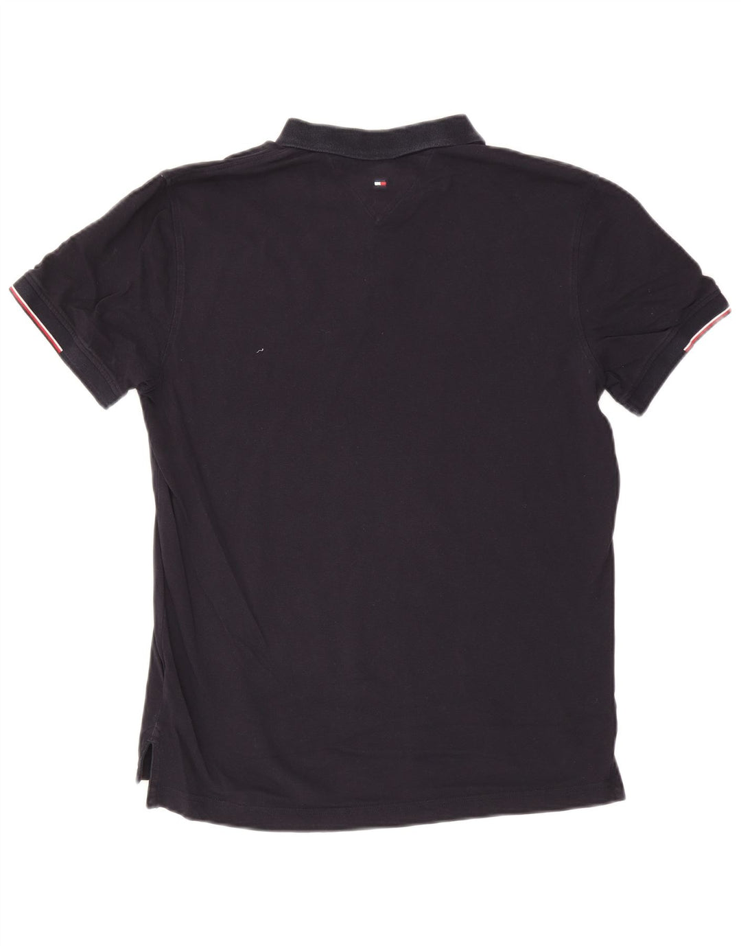 Tommy Hilfiger Herren-Poloshirt mit normaler Passform, mittelmarineblaue Baumwolle