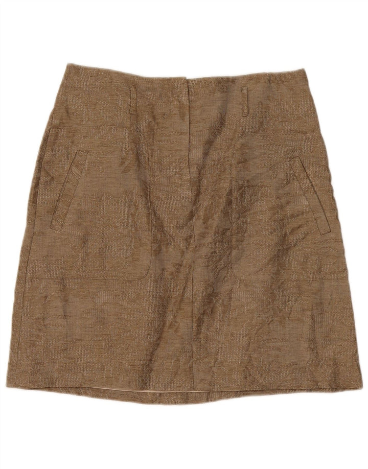 Massimo Dutti Damen Minirock W34 Large Beige Floral