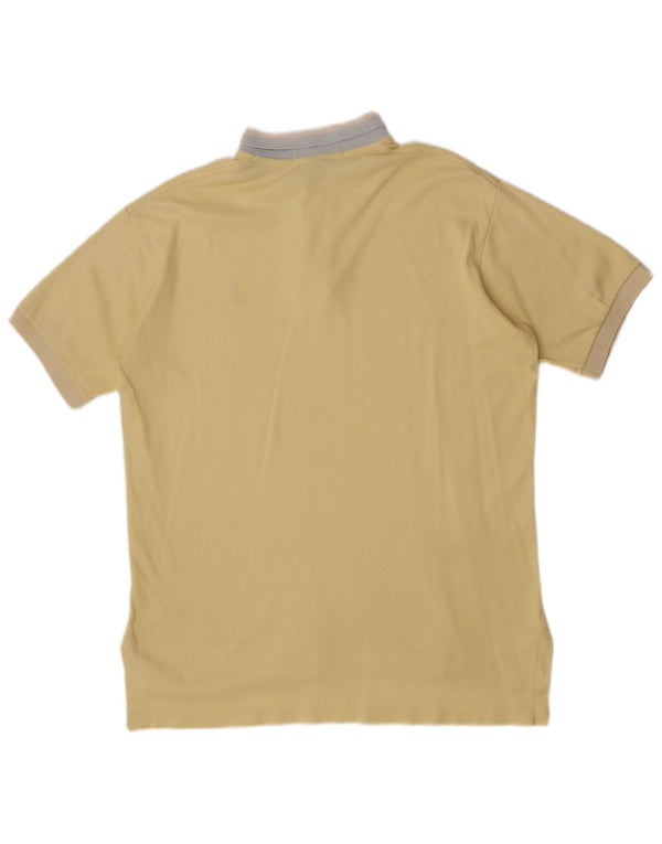 Polo Ralph Lauren Herrenhemd, groß, gelbe Colourblock-Baumwolle