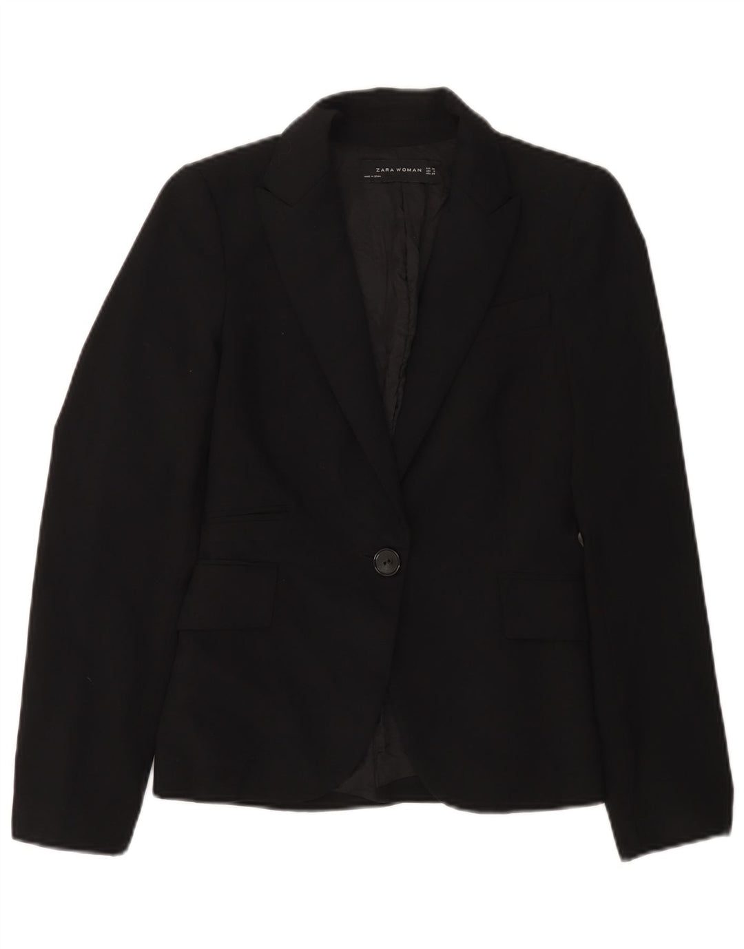 Zara Damen 1-Knopf-Blazerjacke EU 34 2XS Schwarz