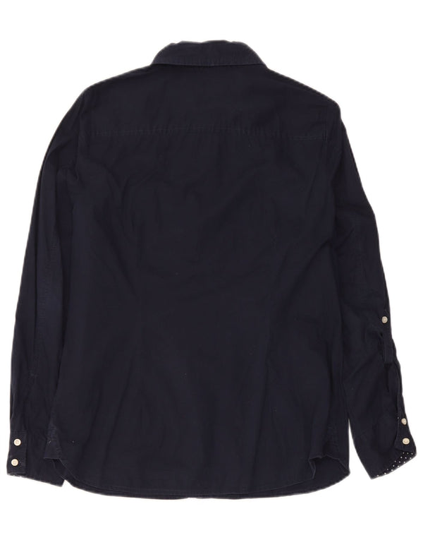 Tommy Hilfiger Damen Hemd UK 14 Medium Marineblau