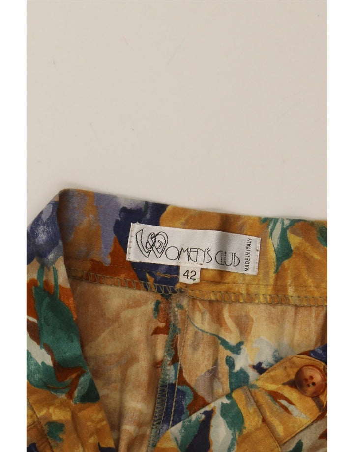 VINTAGE Womens High Waist Casual Shorts IT 42 Medium W28  Multicoloured Vintage Vintage and Second-Hand Vintage from Messina Hembry 