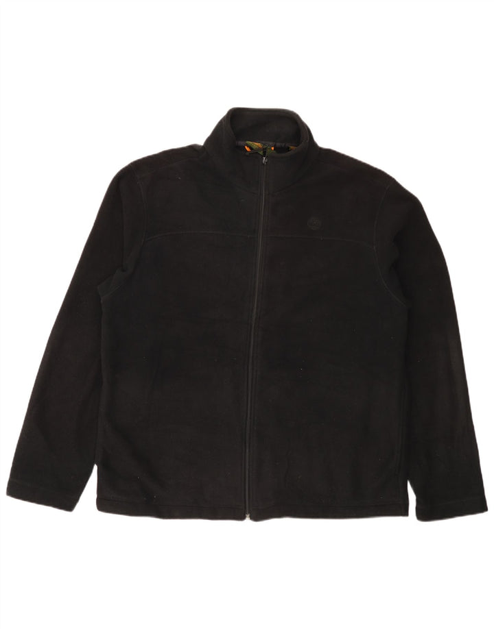 TIMBERLAND Herren Fleecejacke UK 40 Large Schwarz Polyester