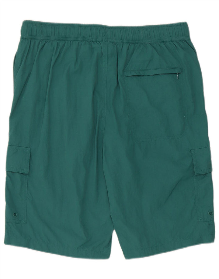 Marks & Spencer Herren Cargo-Badeshorts Mittelgrünes Polyamid