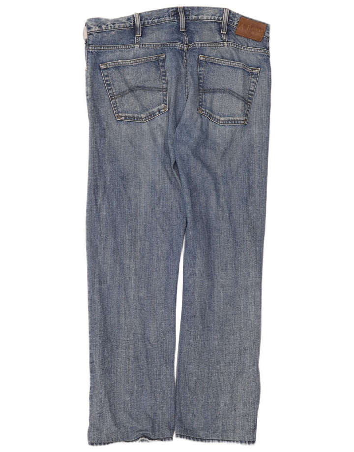 Armani Herren Straight Jeans W36 L34 Blaue Baumwolle