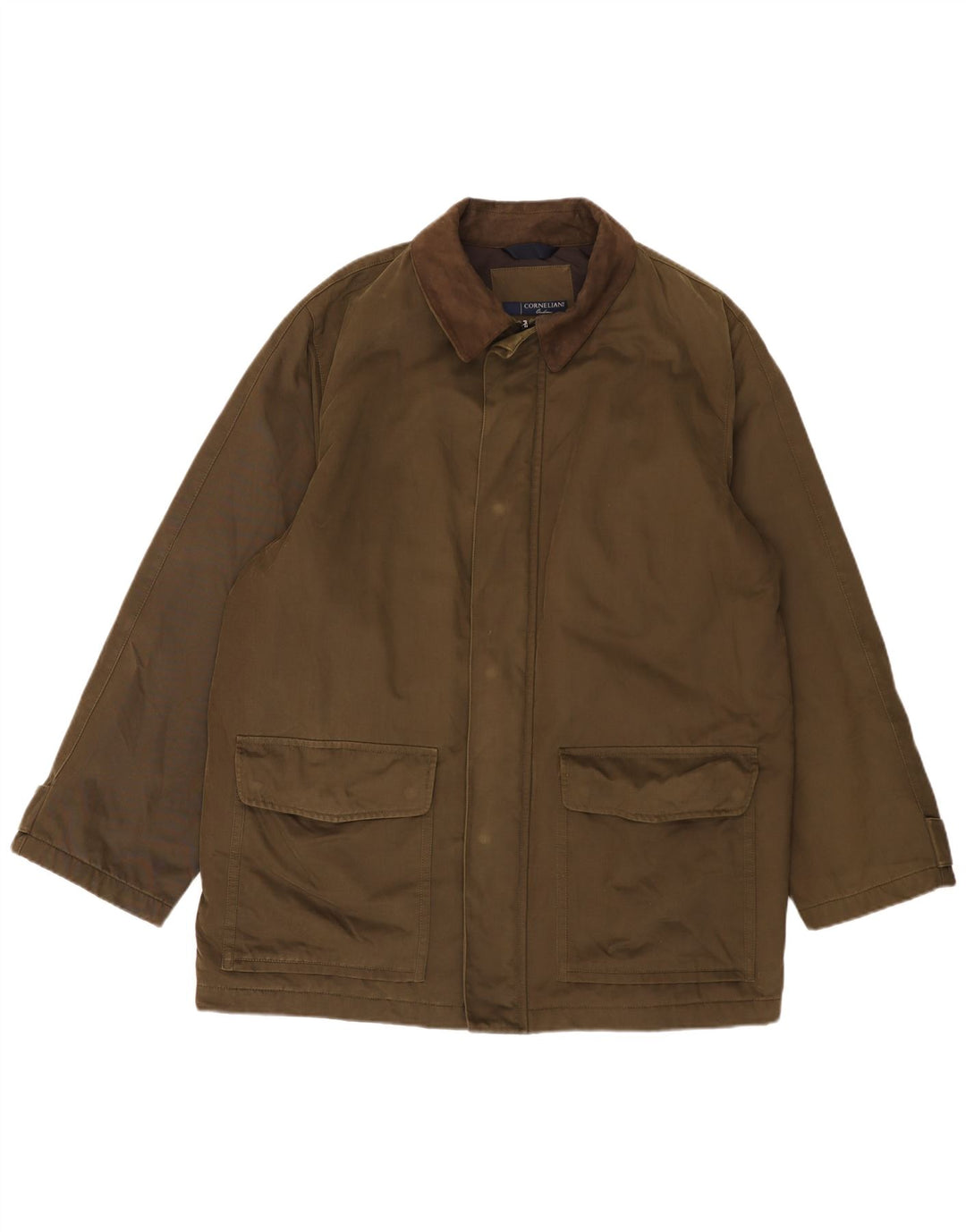 Corneliani Herren Utility Jacke IT 58 4XL Khaki