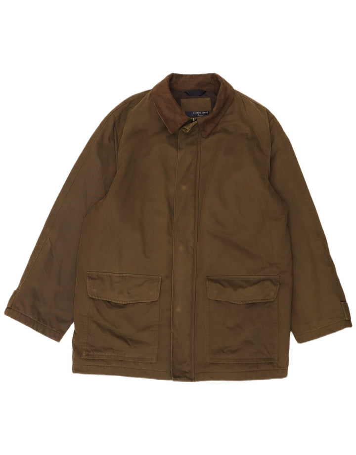Corneliani Herren Utility Jacke IT 58 4XL Khaki