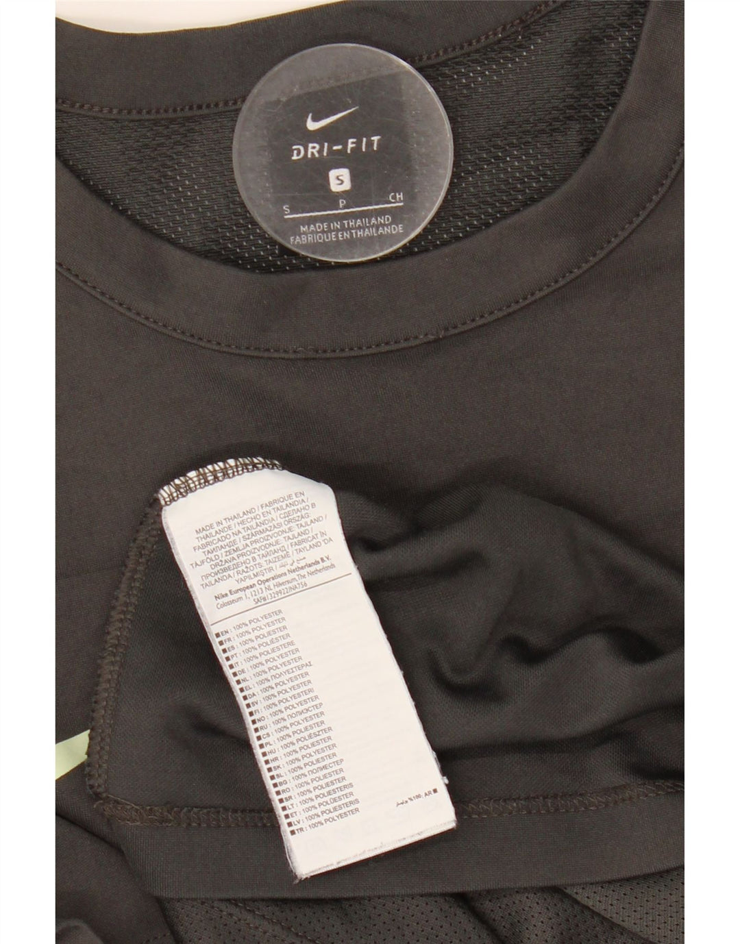 NIKE Herren Dri Fit Graphic T-Shirt Top Small Grau Polyester