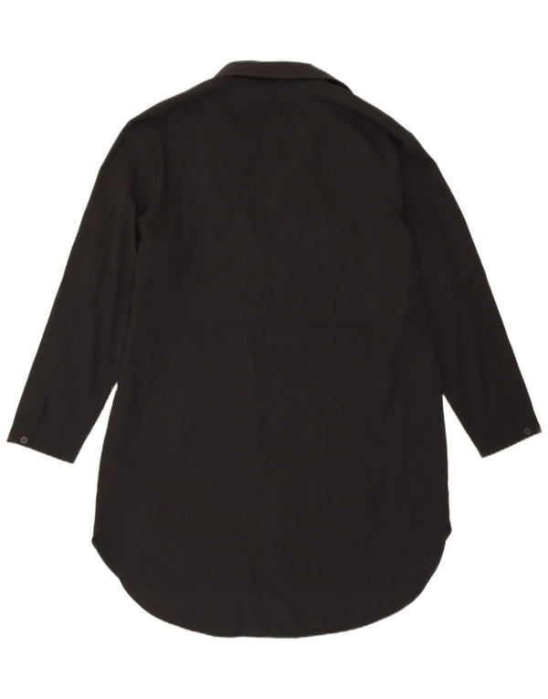 FRENCH CONNECTION Lang geschnittenes Pullover-Hemd für Damen, UK 8, Größe S, Schwarz