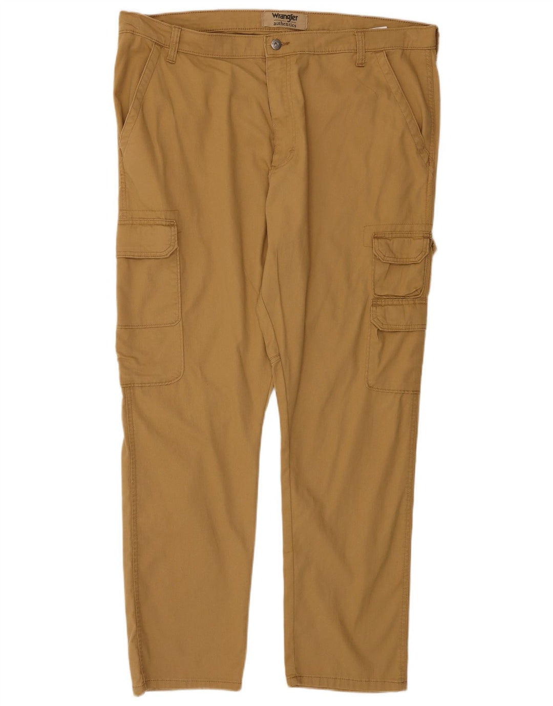 WRANGLER Herren Authentische gerade Cargohose W40 L30 Beige Baumwolle