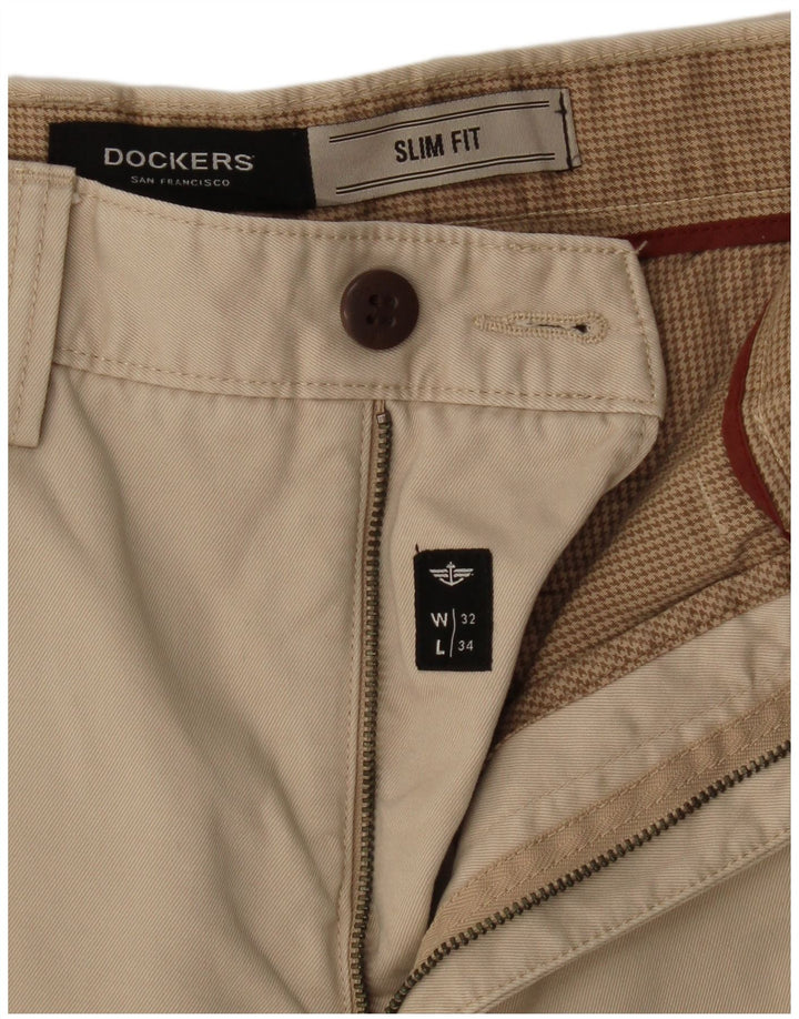 Dockers Herren Slim Fit Chinohose W32 L34 Beige