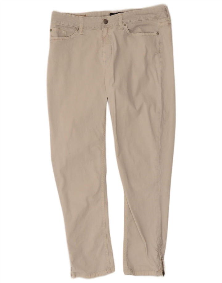 Tommy Hilfiger Damen-Hose, kurz geschnitten, US 8, mittelgroß, W30, L25, weiße Baumwolle