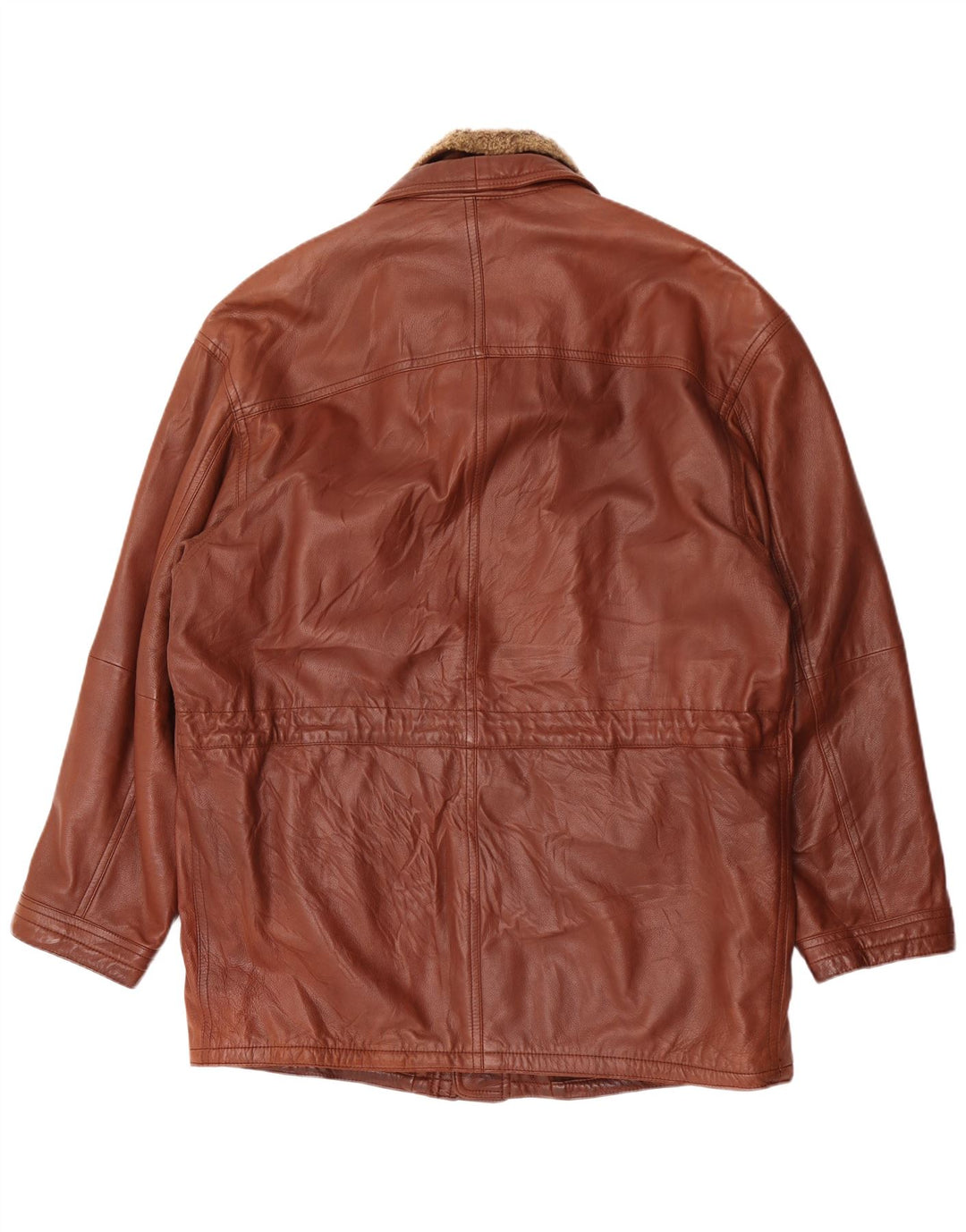 Nivola Herren Ledermantel UK 42 XL Braun