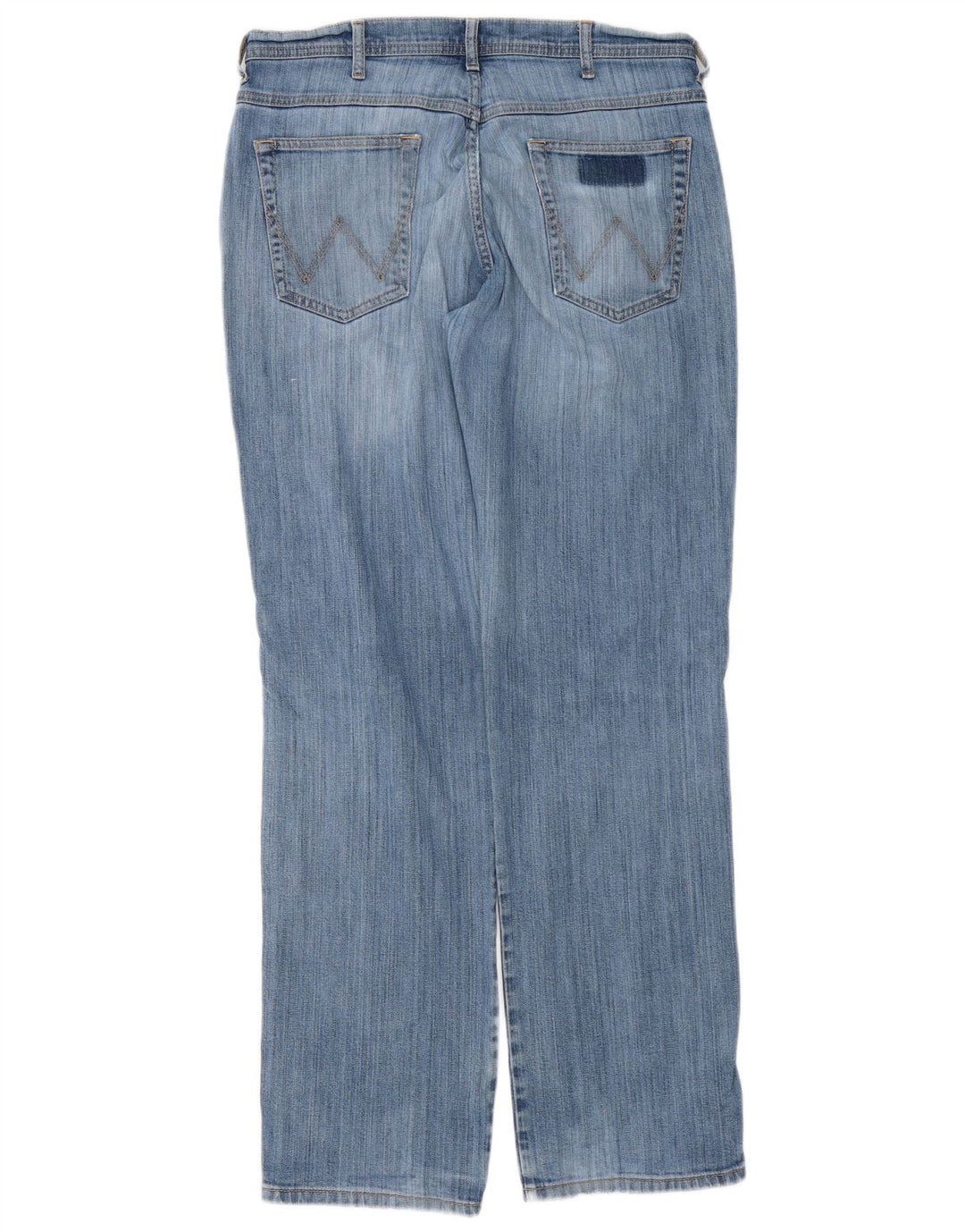WRANGLER Herren Utah Straight Jeans W34 L34 Blaue Baumwolle