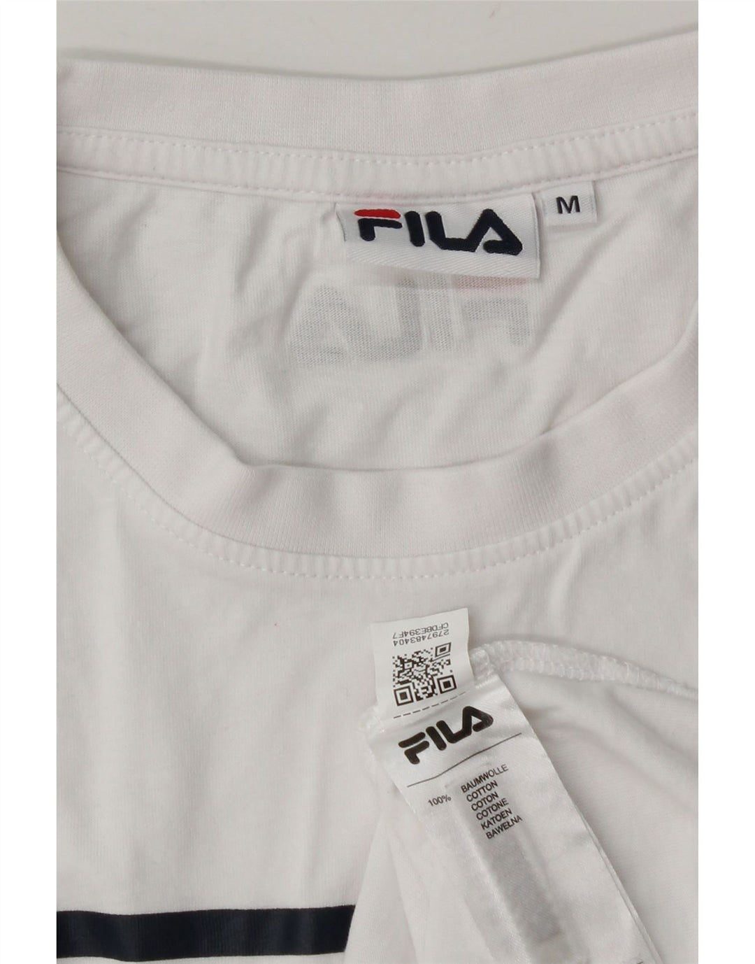 Fila Herren-T-Shirt mit Grafik, mittelweiße Baumwolle