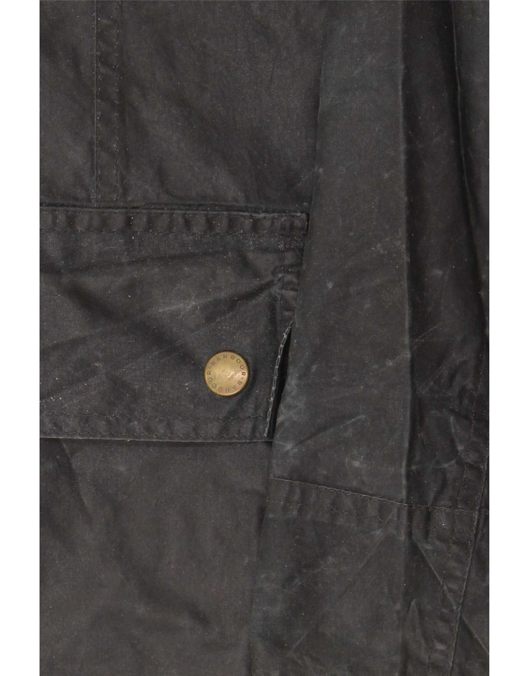 Barbour Damenjacke aus gewachster Baumwolle, Gr. 10, Schwarz