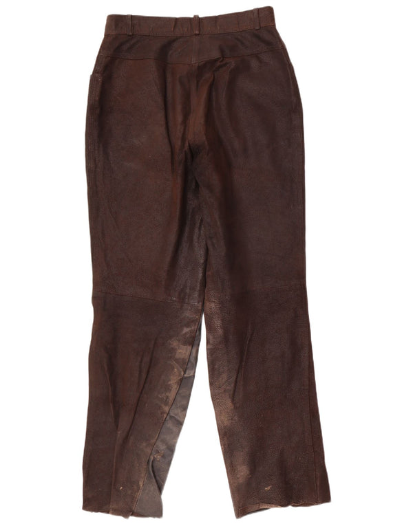 HELLINE Damenhose mit hoher Taille, UK 14, M, W28, L31, Braun, Farbblock